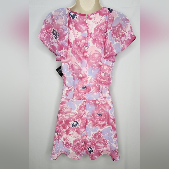 NEW Floral Pink Dress Nasty Gal (FAST SHIPPING) - Picture 4 of 10